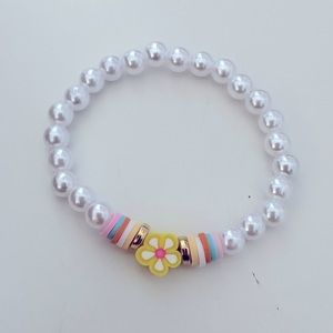 Tropical flower charm bracelets